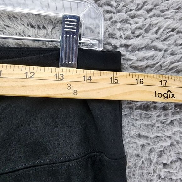 Soft Surroundings Pants Womens Medium Black Stretch High Rise Leggings *GUC* - Picture 2 of 10